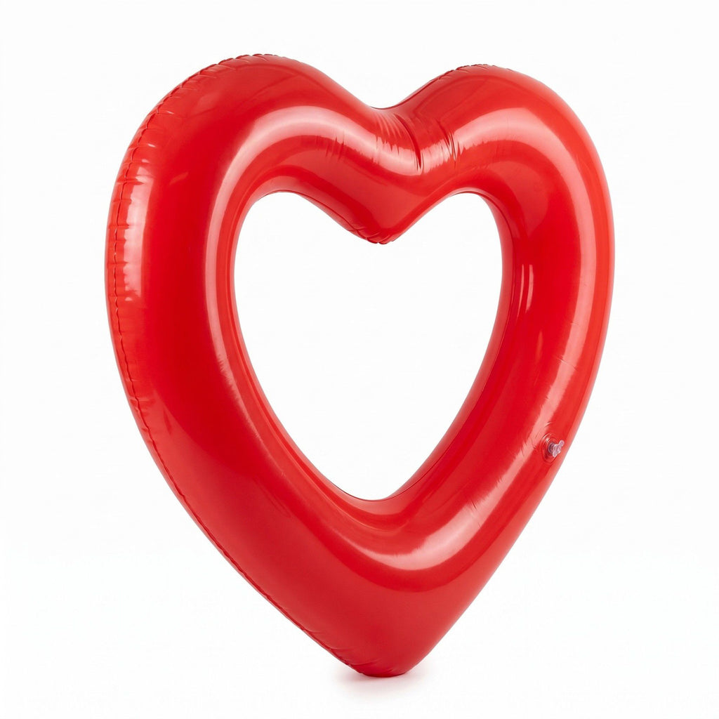 Heart Shaped Inflatable Pool Float Lounger for Adults