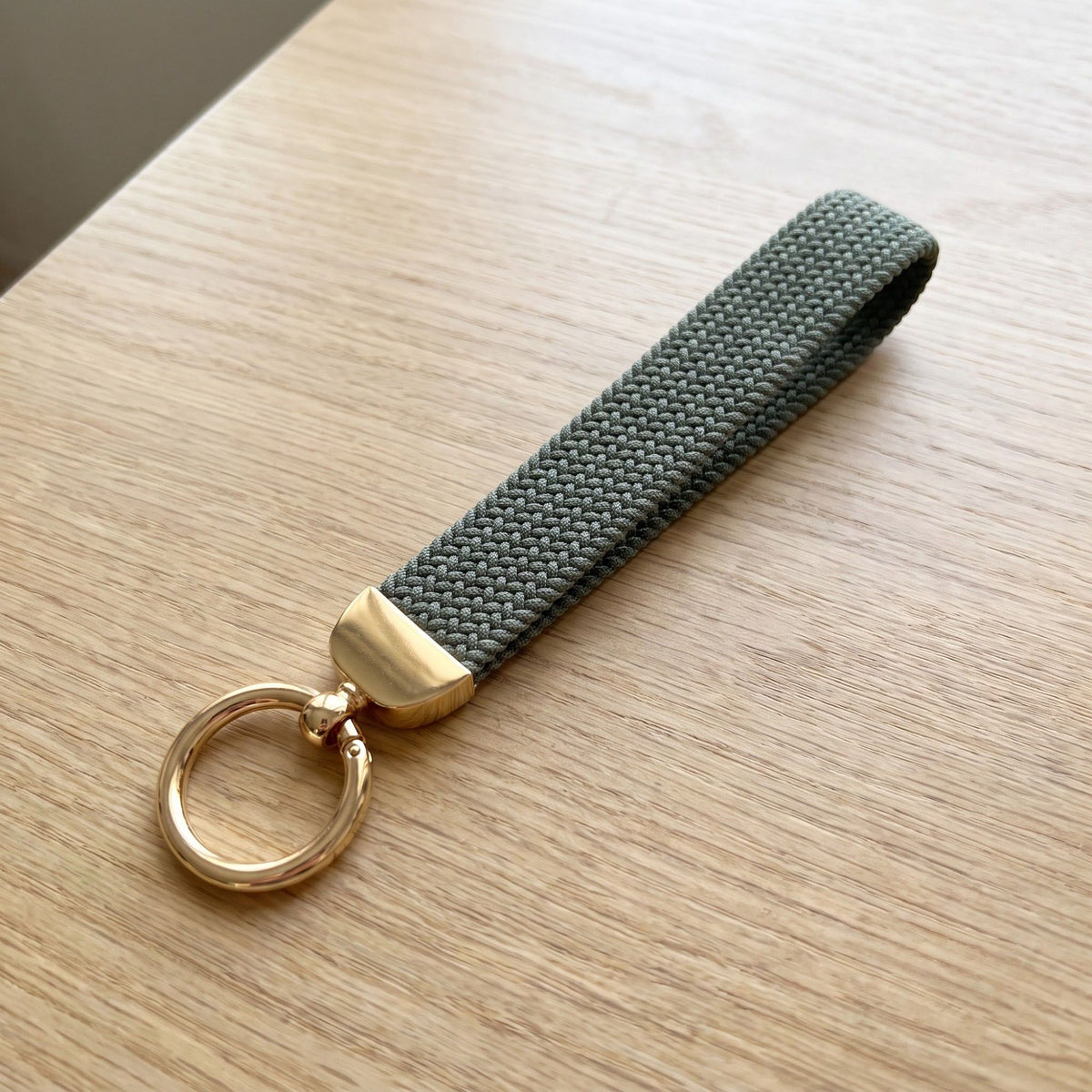 Woven Wristlet Keychain Strap with Hardware Kit