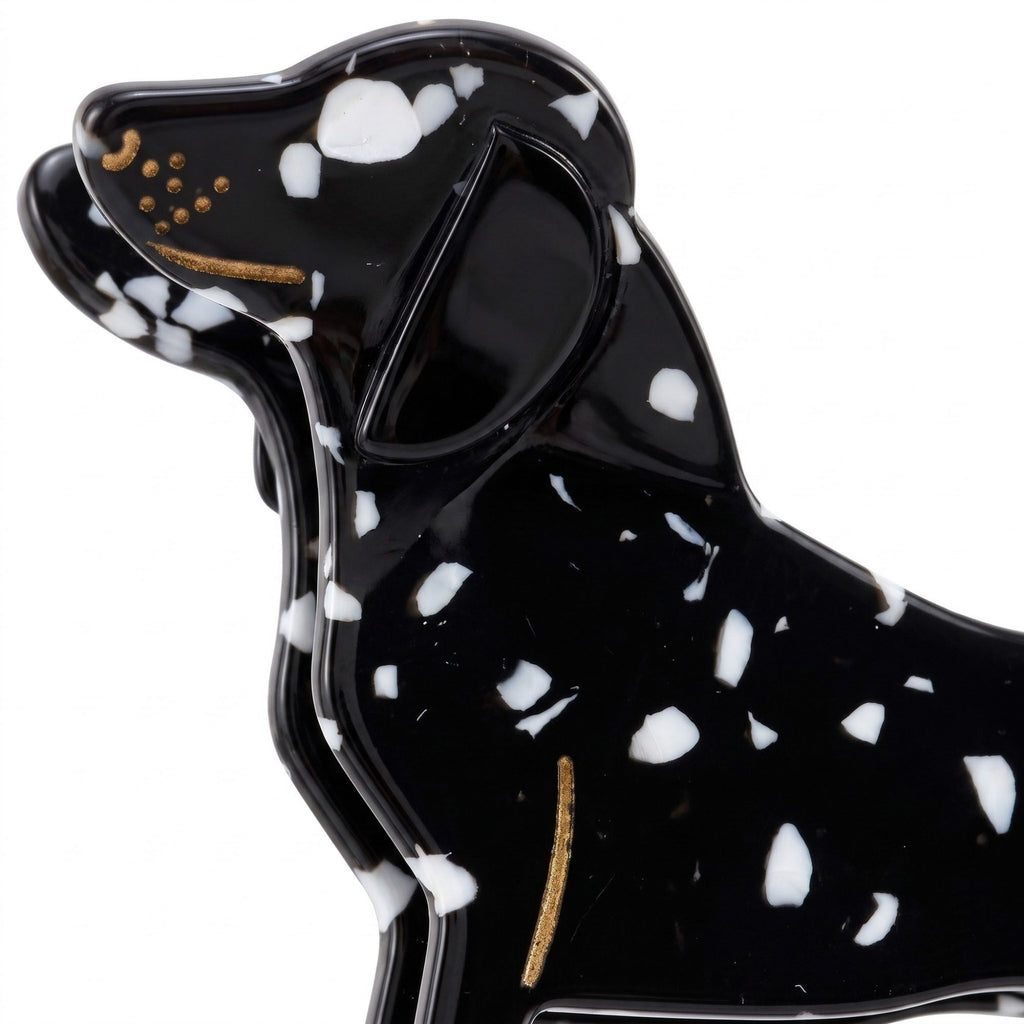 3pc Dachshund Dog Hair Claw Clip Set Speckled Puppy Hair Accessories