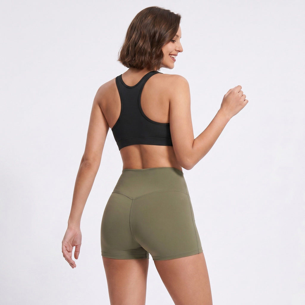 High Waisted Butt Lifting Yoga Activewear Shorts