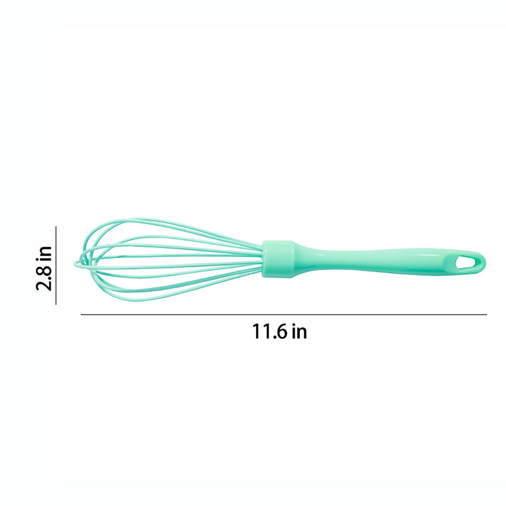 3-Piece Mini Silicone Whisk Set for Baking, Mixing and Kitchen Prep