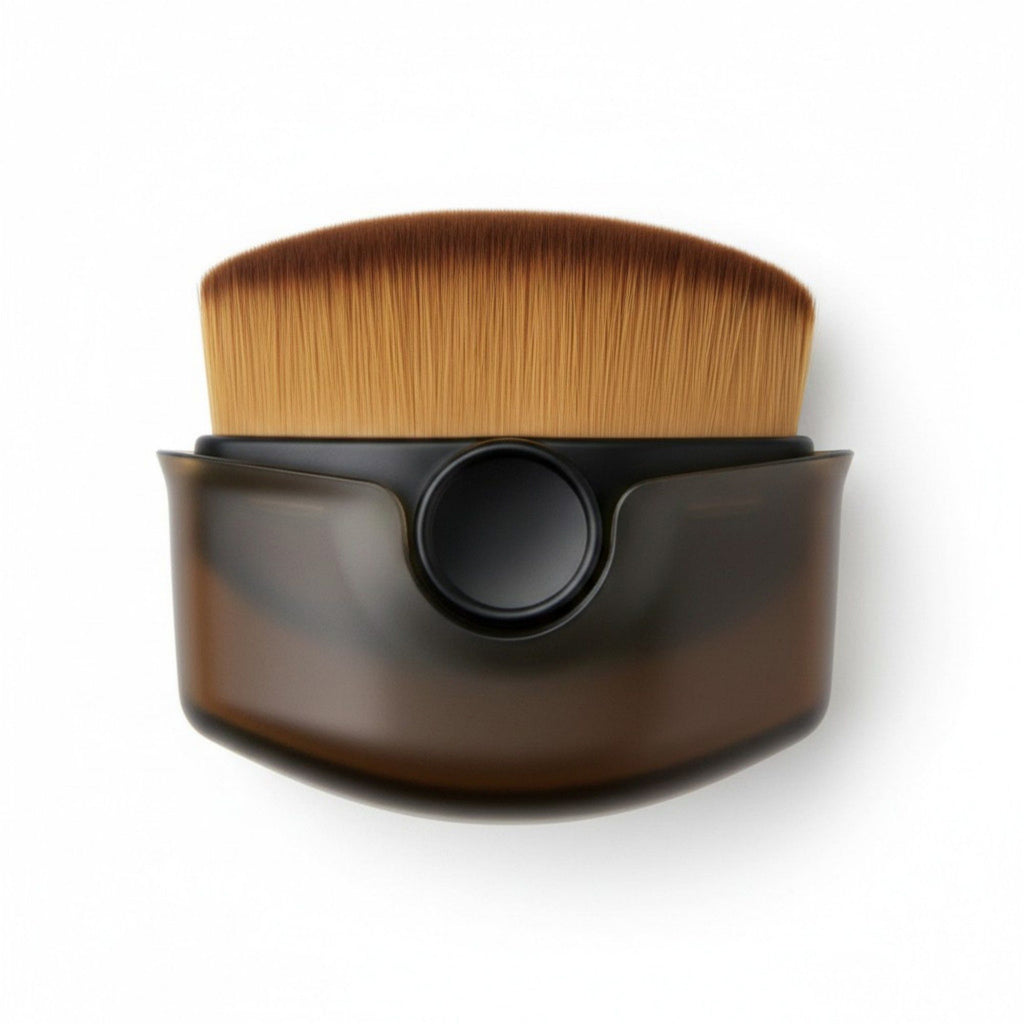 Flat Top Kabuki Makeup Brush with Dense Synthetic Bristles for Smooth Foundation Application