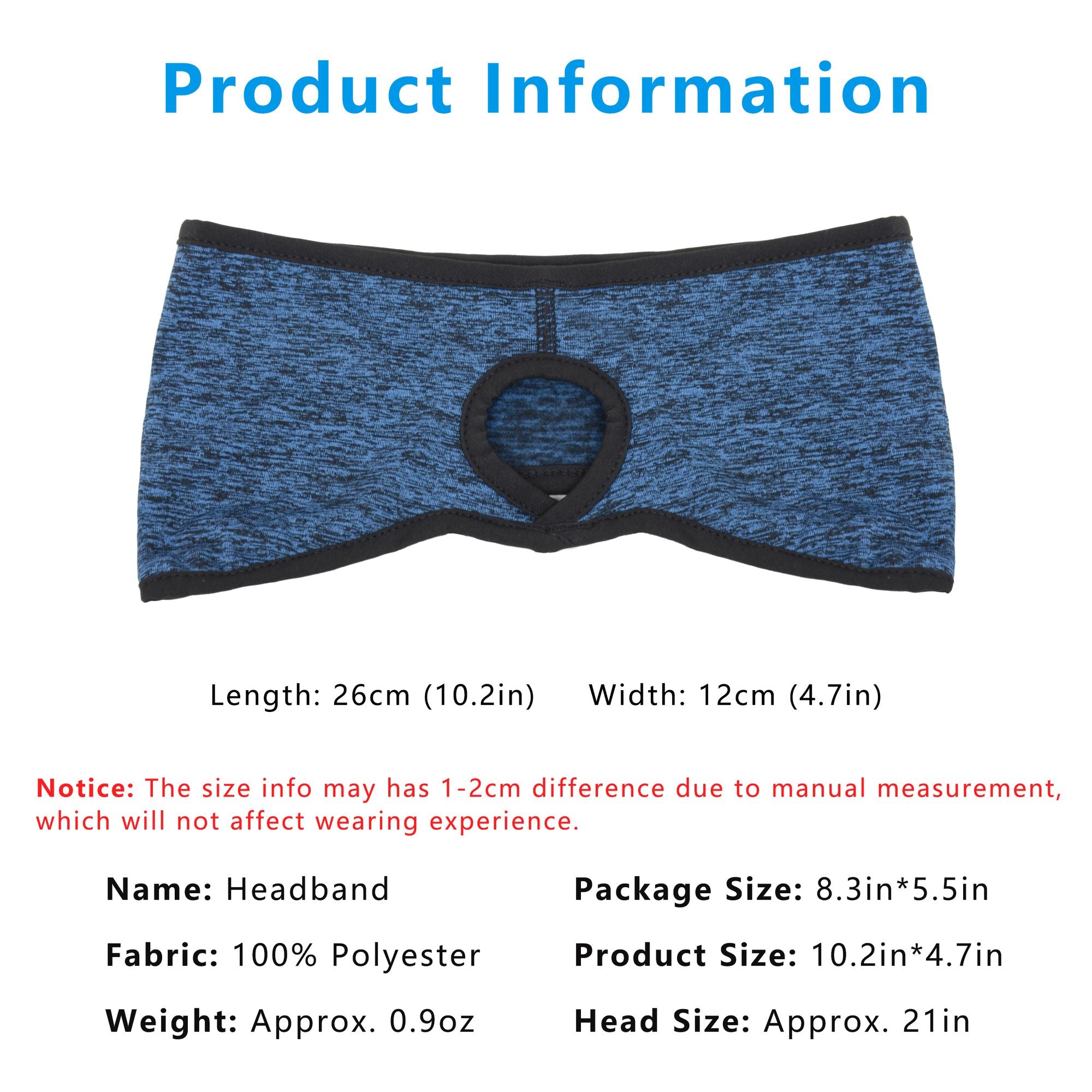 Anna-Kaci Women's Ponytail Headband Moisture-Wicking for Running Exercise Workouts Winter Ear Warmer