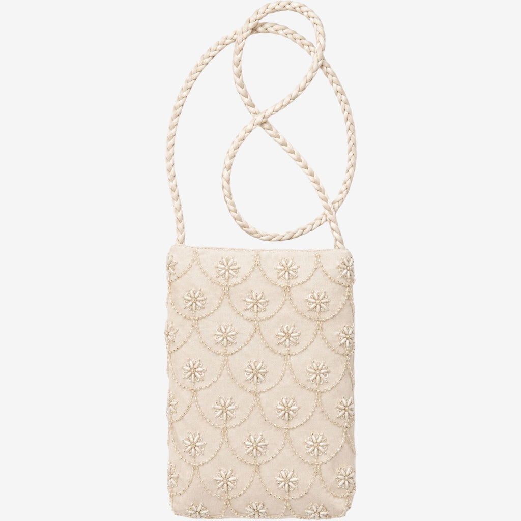 Beaded Embroidered Shoulder and Crossbody Bag for Elegant Occasions