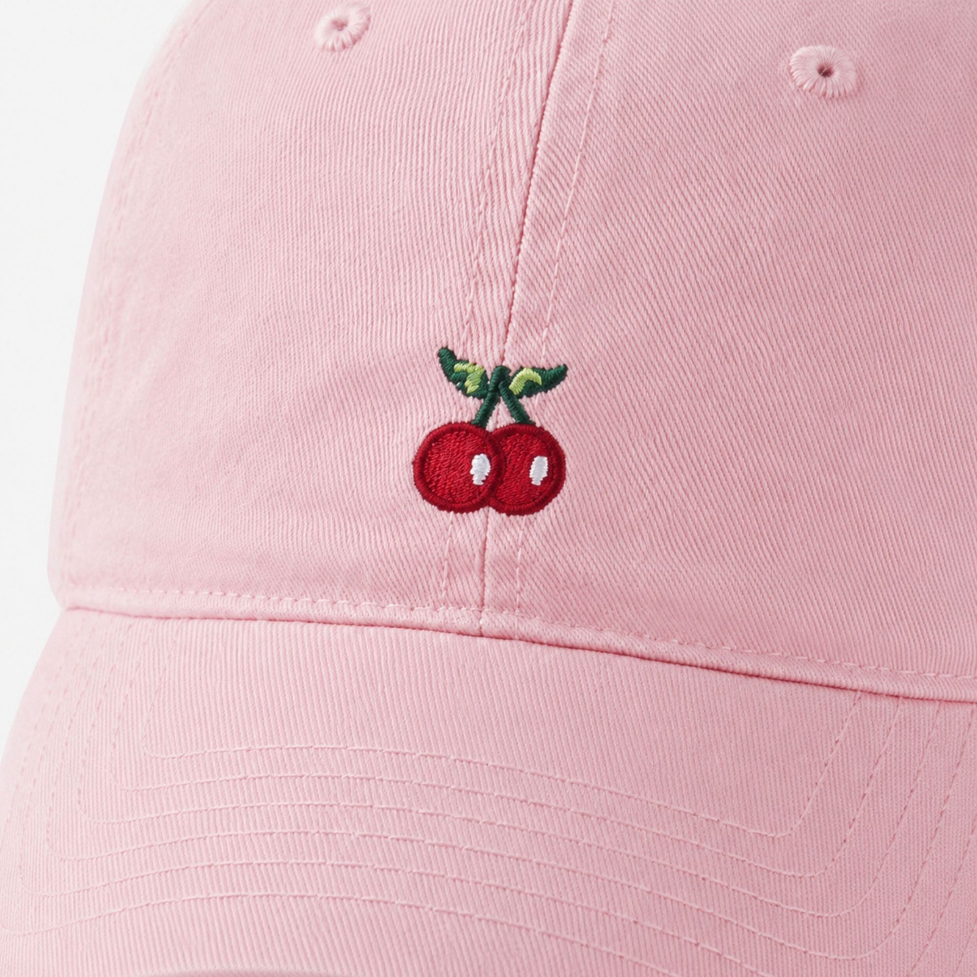Cherry Embroidered Baseball Cap Adjustable Dad Hat