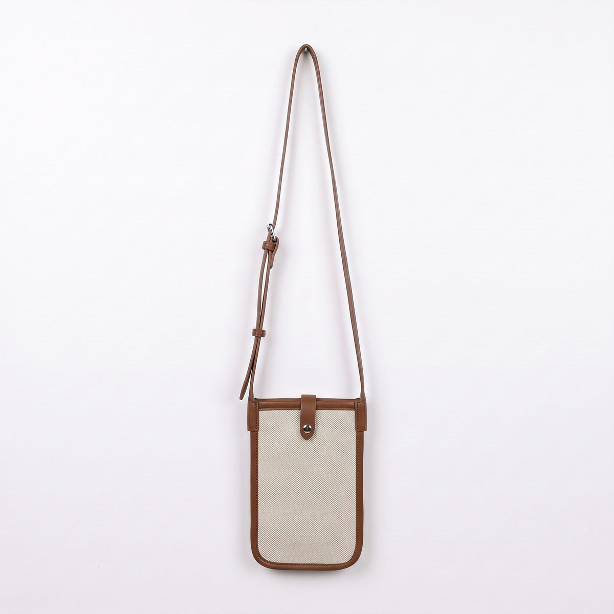 Mini Crossbody Phone Bag with Adjustable Strap and Snap Closure