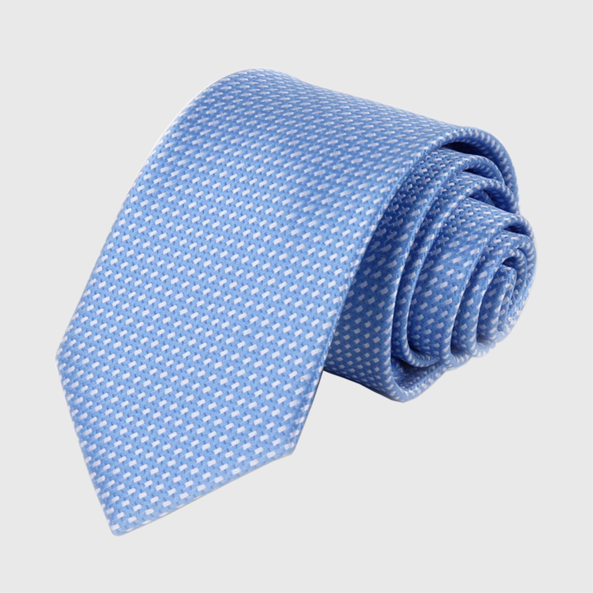 Anna-Kaci Men's Textured Polyester Tie - Formal Necktie for Business, Weddings & Holiday Events