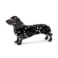 3pc Dachshund Dog Hair Claw Clip Set Speckled Puppy Hair Accessories