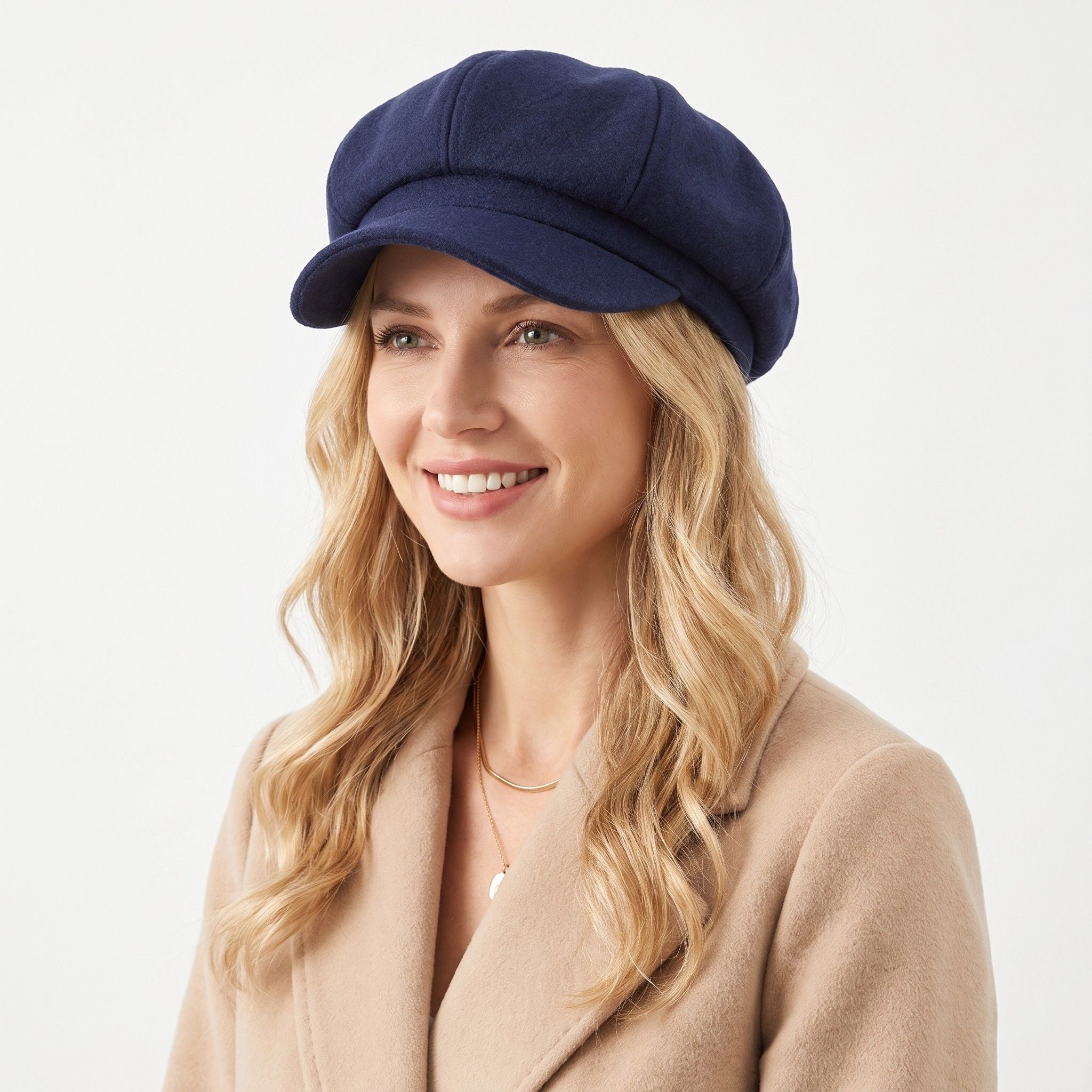 Classic Newsboy Cap Soft Textured Baker Boy Hat for Everyday Wear
