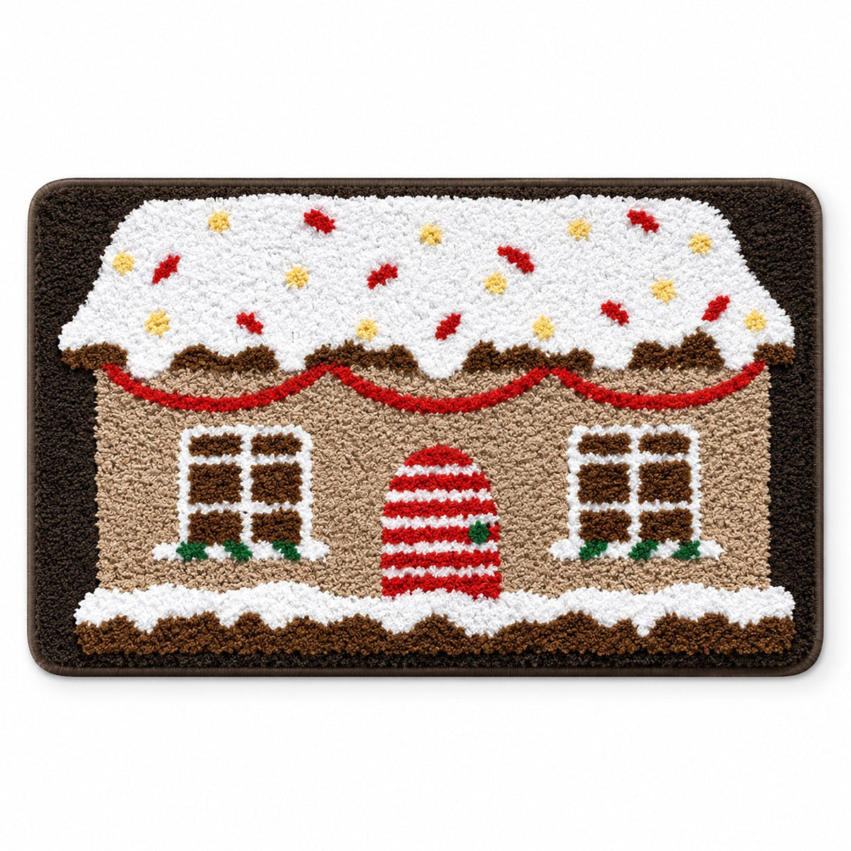 Christmas Character Tufted Bath Rug with Nonslip Backing 15.7 x 23.6 in
