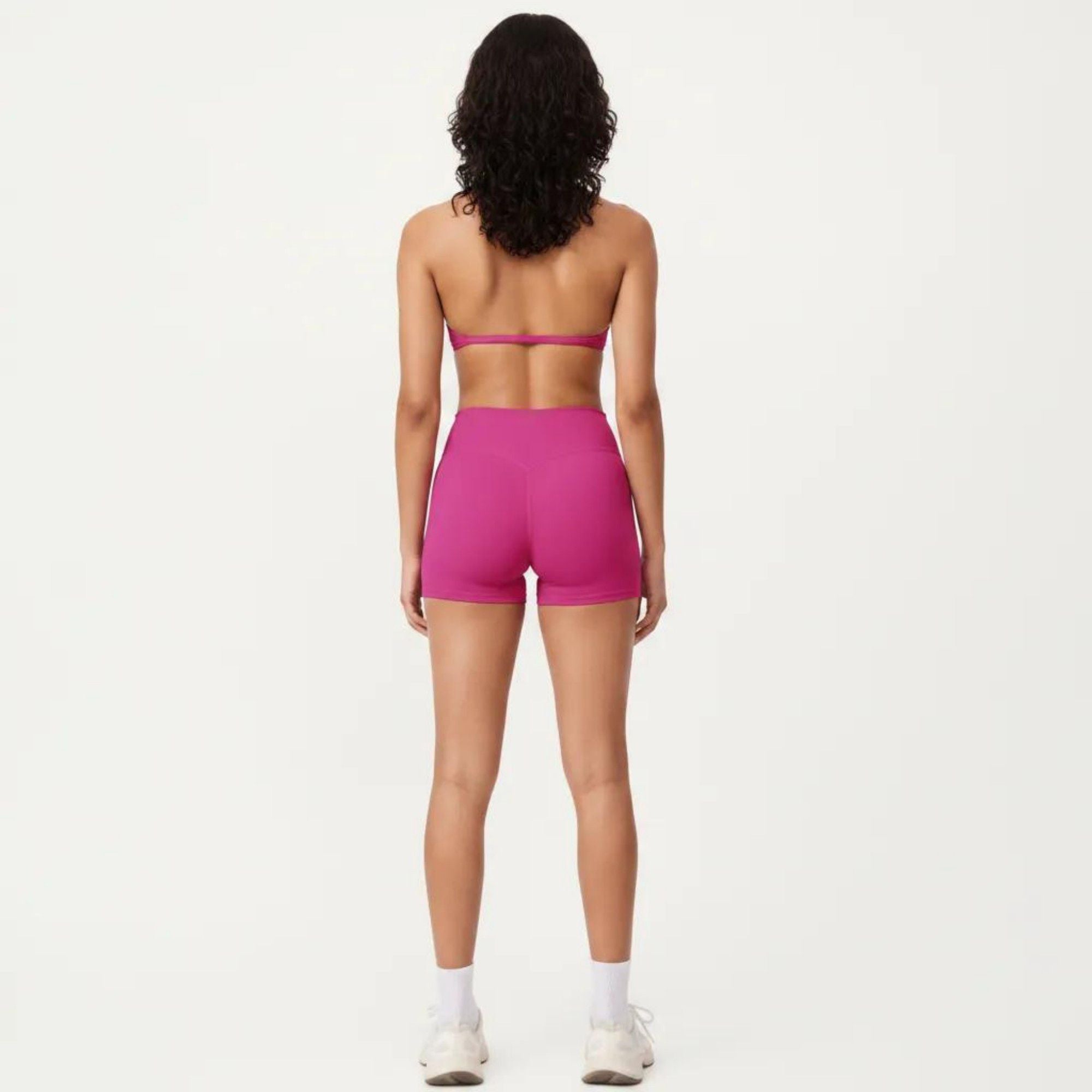 Anna-Kaci Active Women's Halter Sports Bra with V Neckline and Smooth Stretch Fit