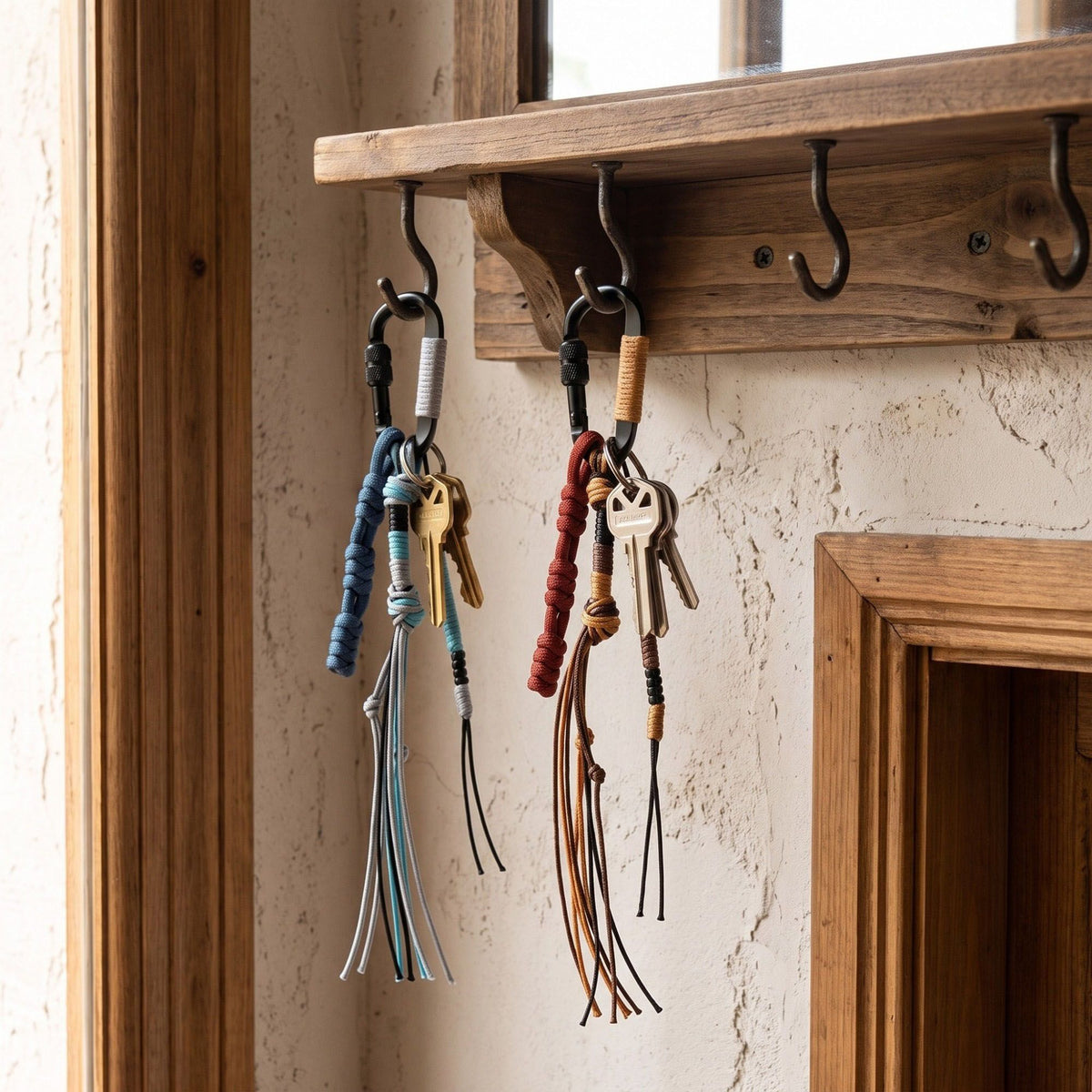 Carabiner Cord Tassel Backpack Charm Keychain