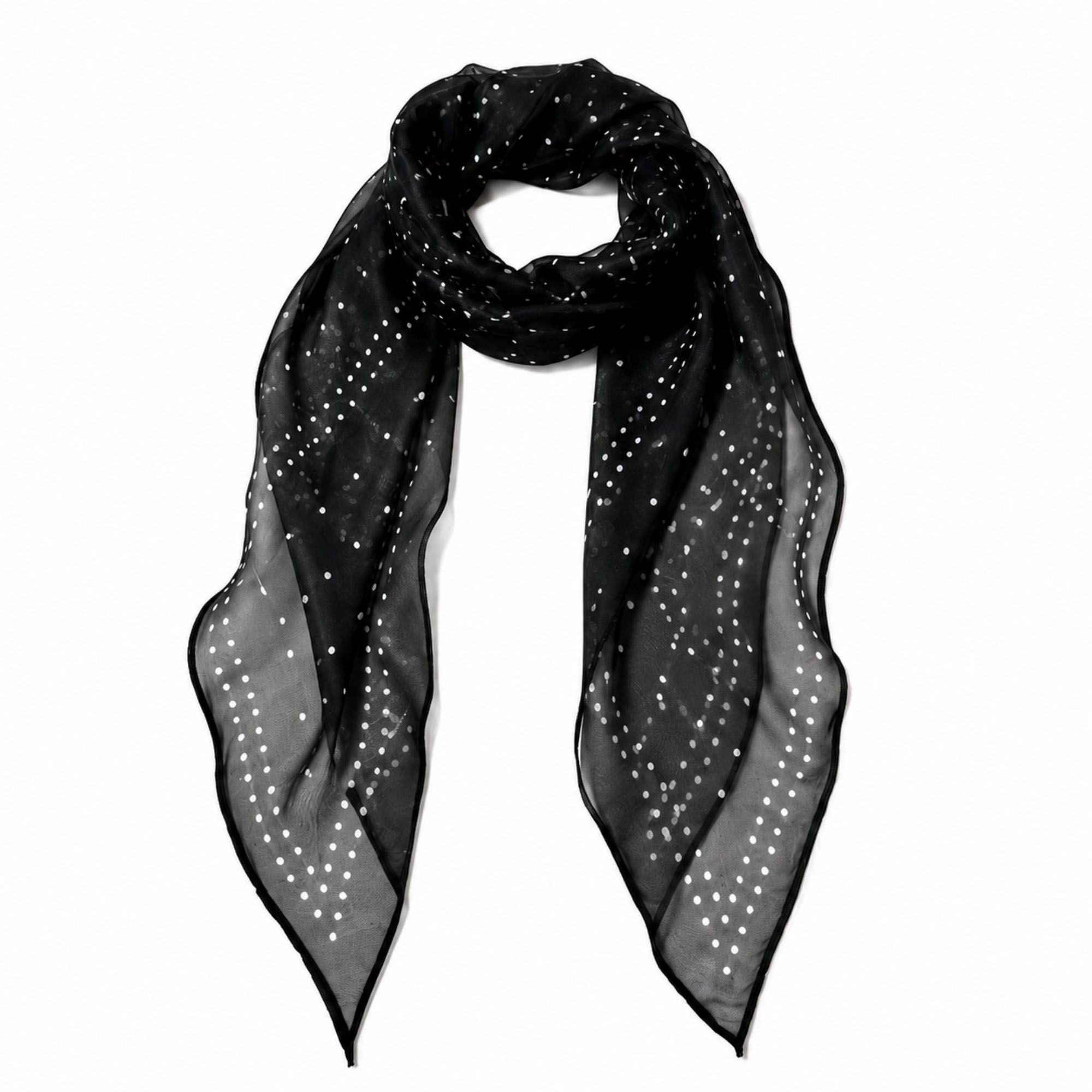 Lightweight Striped Sheer Long Scarf