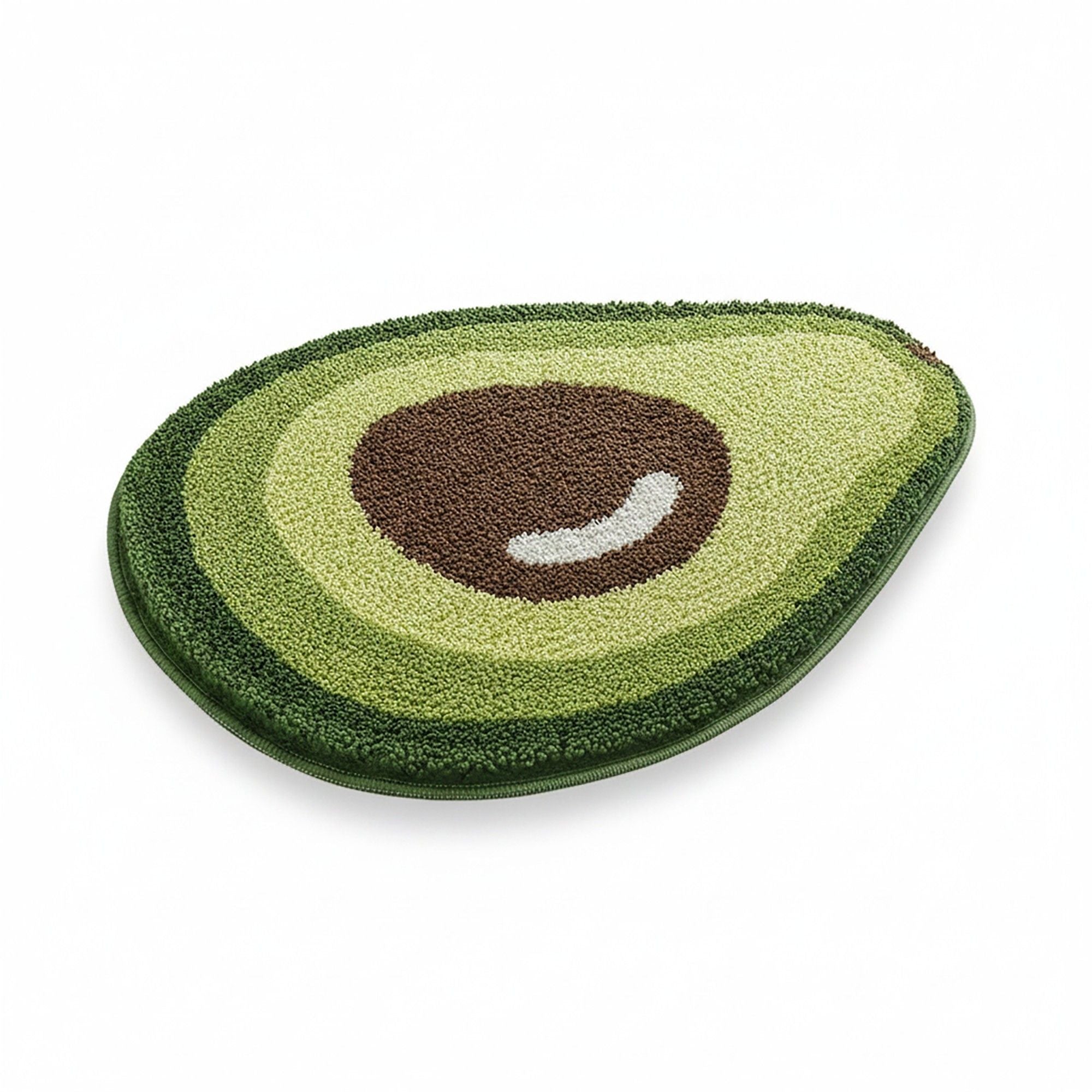 Tufted Floor Mat with Fruit Inspired Design Non Slip Backing Soft Plush Decorative Kitchen Bathroom Rug