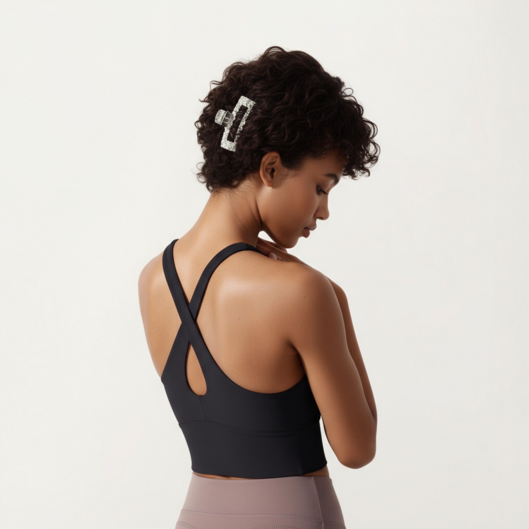 Anna-Kaci Active Women's Cross Back Sports Tank Top with Scoop Neckline and Wide Supportive Band