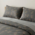 4-Piece Bedding Set with Floral Print Duvet Cover, Coordinating Pillowcases, and Flat Sheet for a Cozy Bedroom Makeover