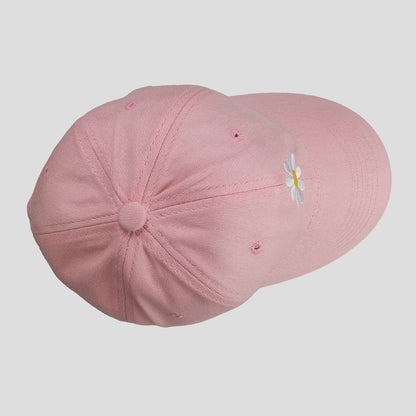 Anna-Kaci Women's Baseball Cap Stylish Solid Color with Daisy Embroidery