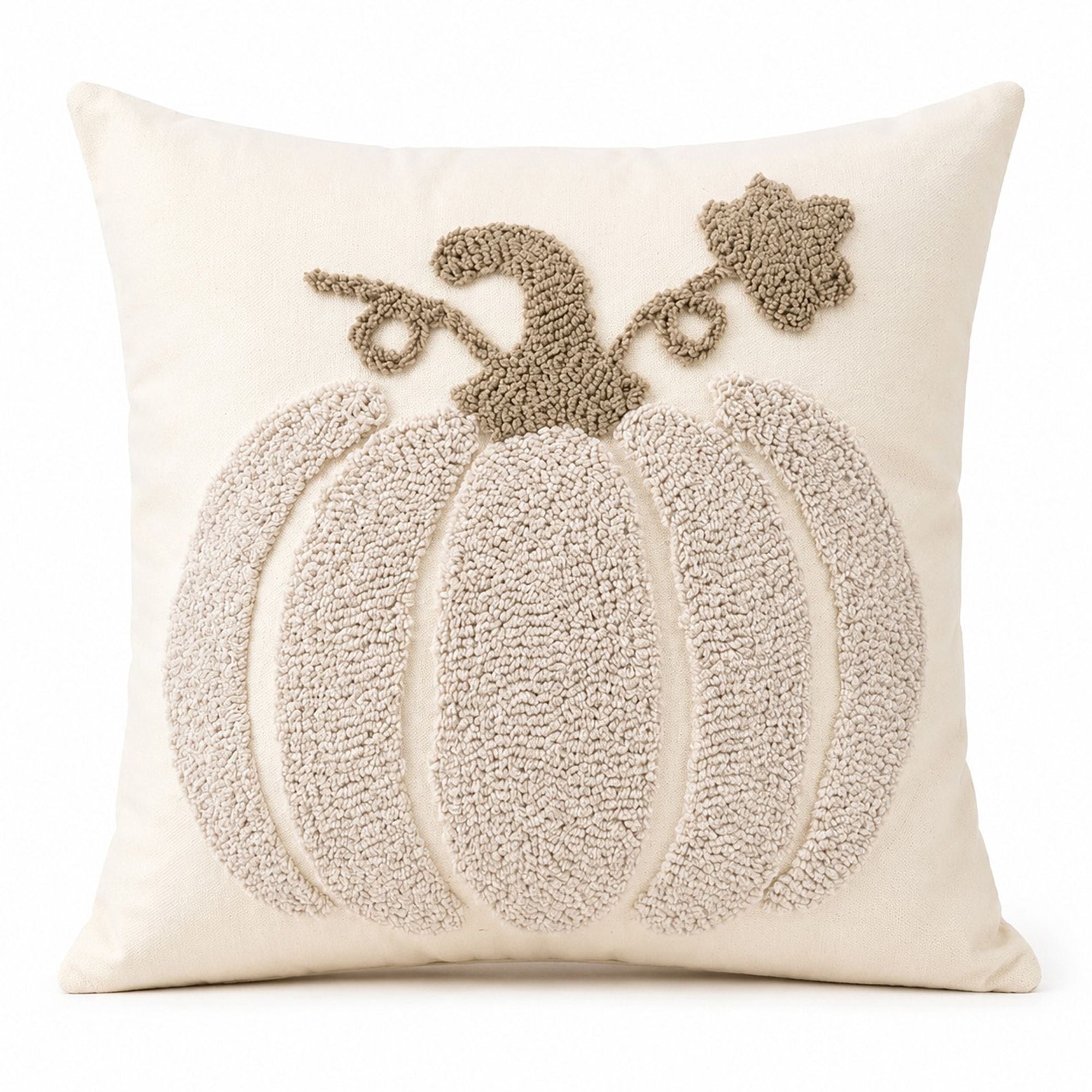 Funda de cojín con diseño de calabaza en relieve para decoración de otoño y Acción de Gracias