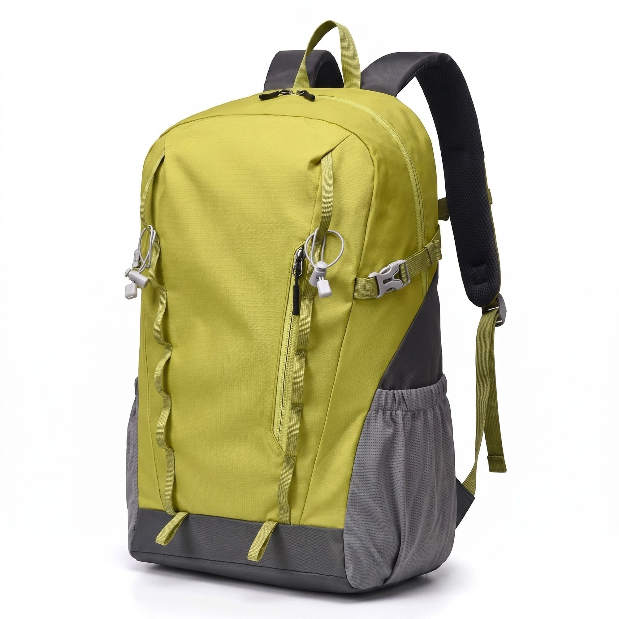 Travel Backpack with Side Pockets Front Zip Compartments Adjustable Straps Top Hle