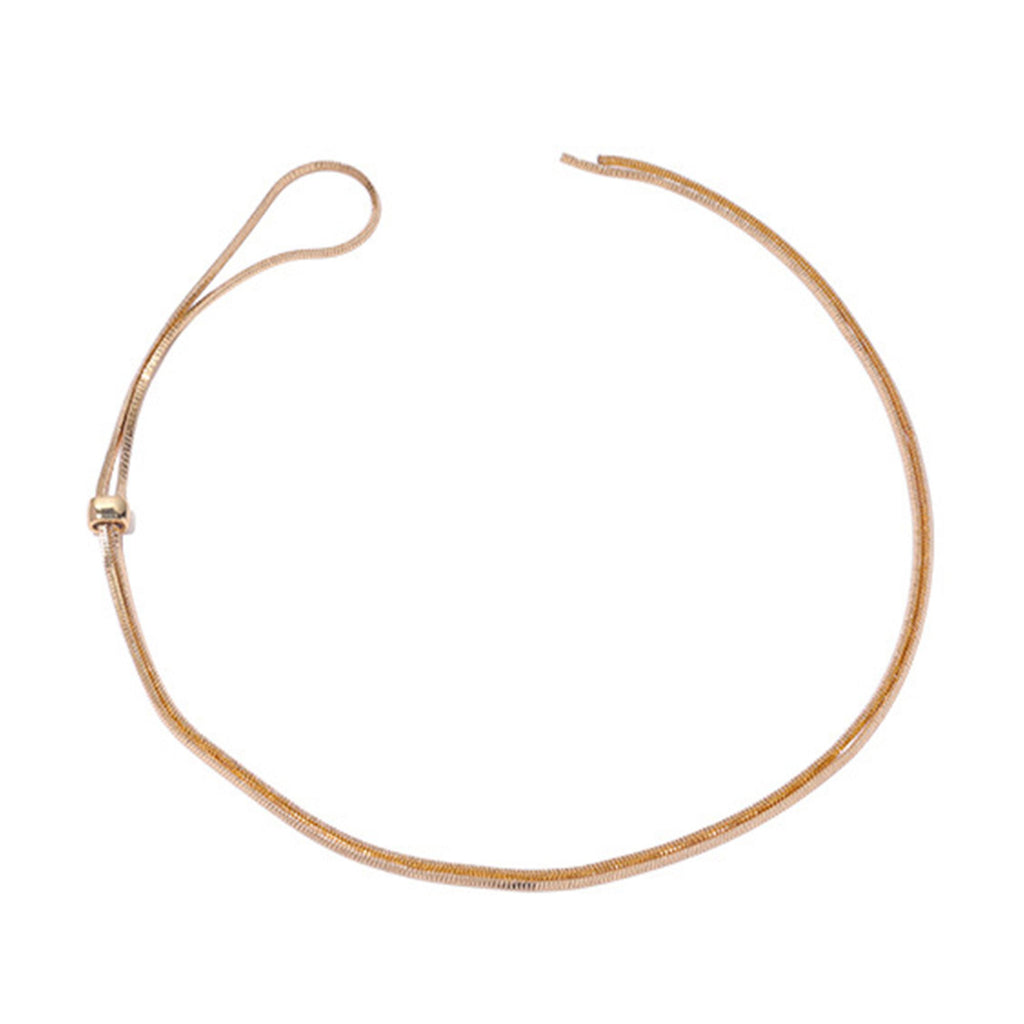 Adjustable Lariat Necklace with Sliding Ring Detail