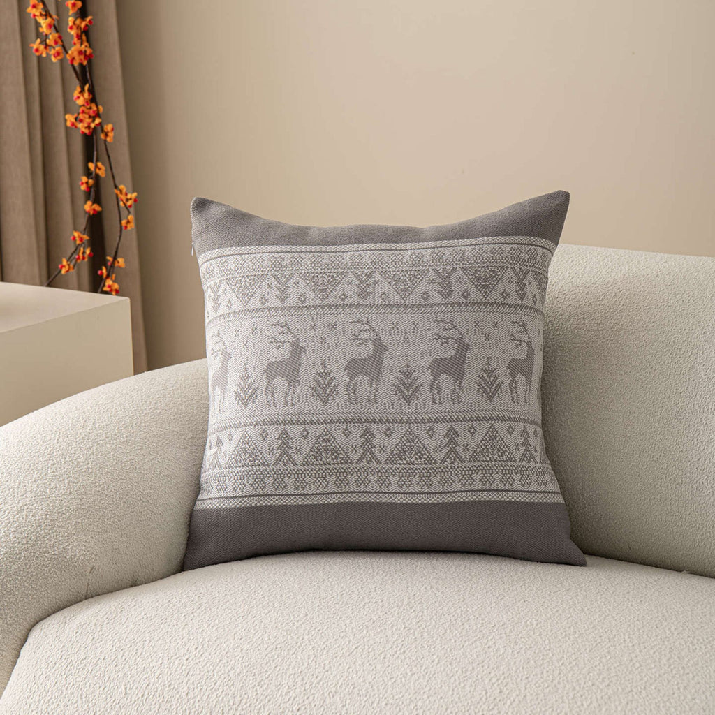 Decorative Throw Pillow 17.7*17.7 in Soft Cotton Blend Fabric for Living Room and Sofa