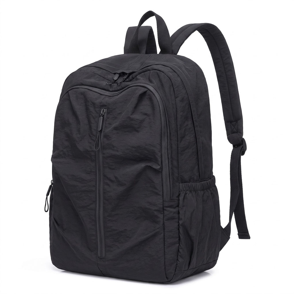 Lightweight Travel Backpack with Large Front Zip Compartment Side Pockets and Padded Shoulder Straps