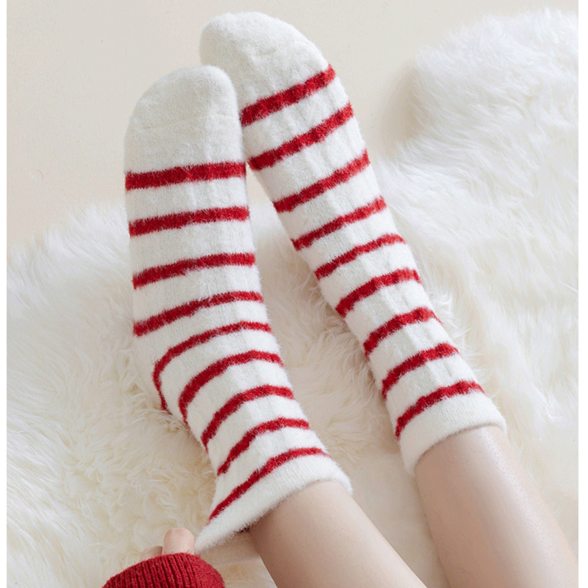 Anna-Kaci Women's 3-Pair Plush Cable Knit Socks Set with Soft Cozy Texture, Stretchy Knit Fit, and Warm Ribbed Detailing