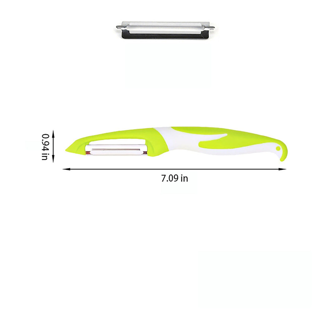 3-Piece Kitchen Peeler Set with Ergonomic Handles and Stainless Steel Blades
