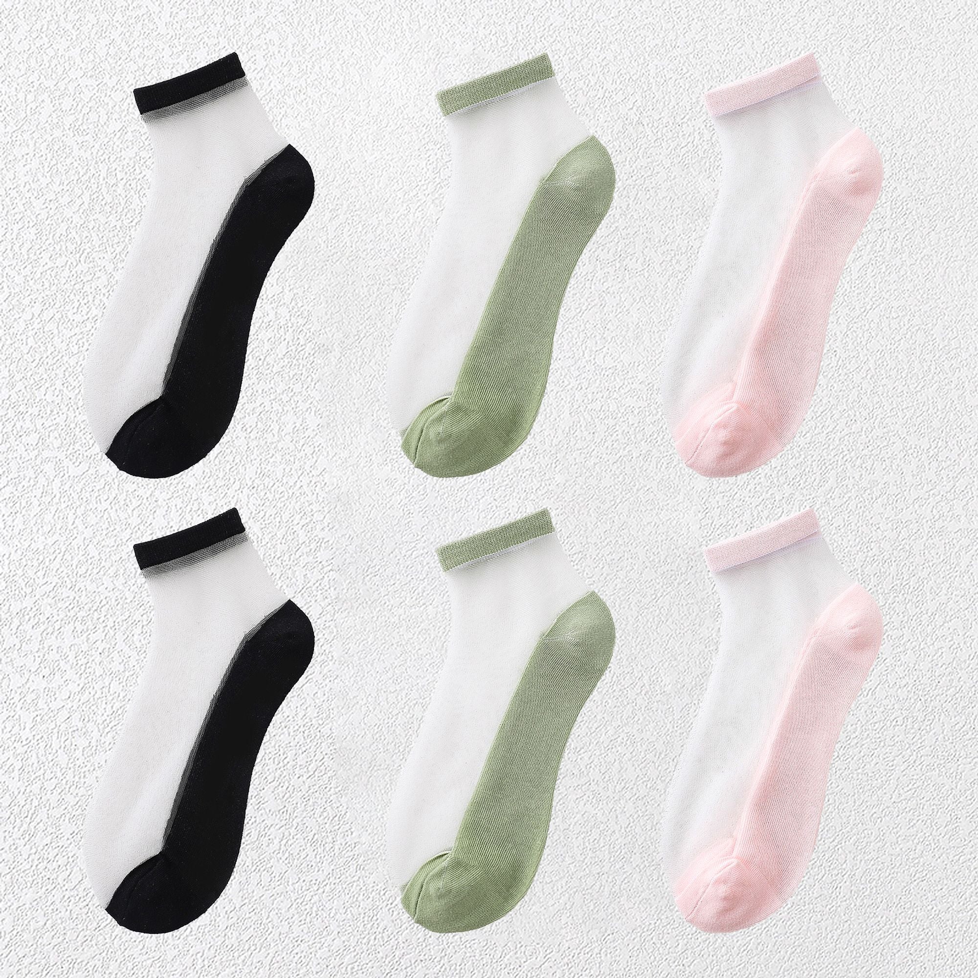 Anna-Kaci Chic Women's Summer Thin Ankle Socks Soft for Casual 6Pk