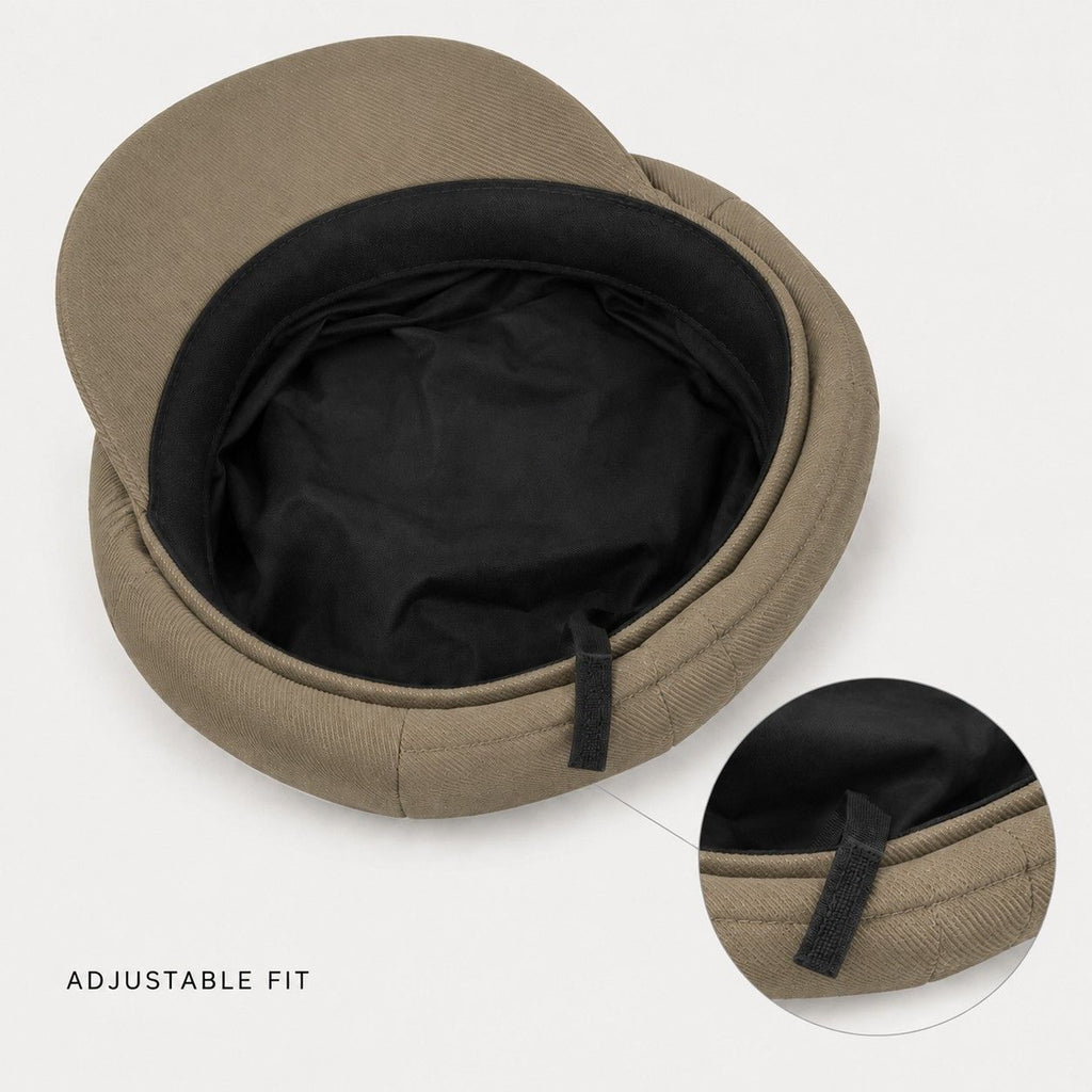 Structured Newsboy Cap Vintage Baker Boy Hat Short Brim Casual Style