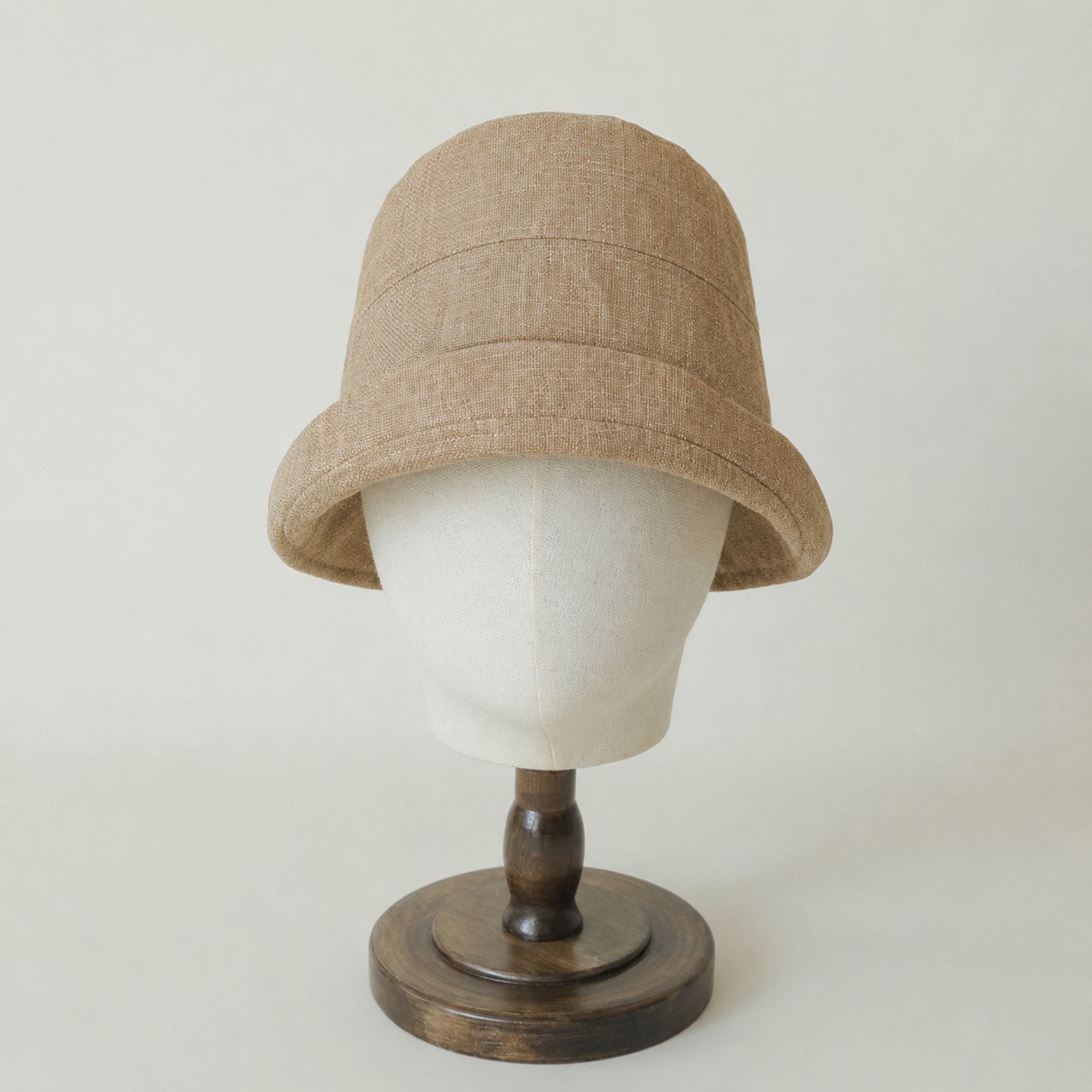 Solid Bucket Hat with Small Brim