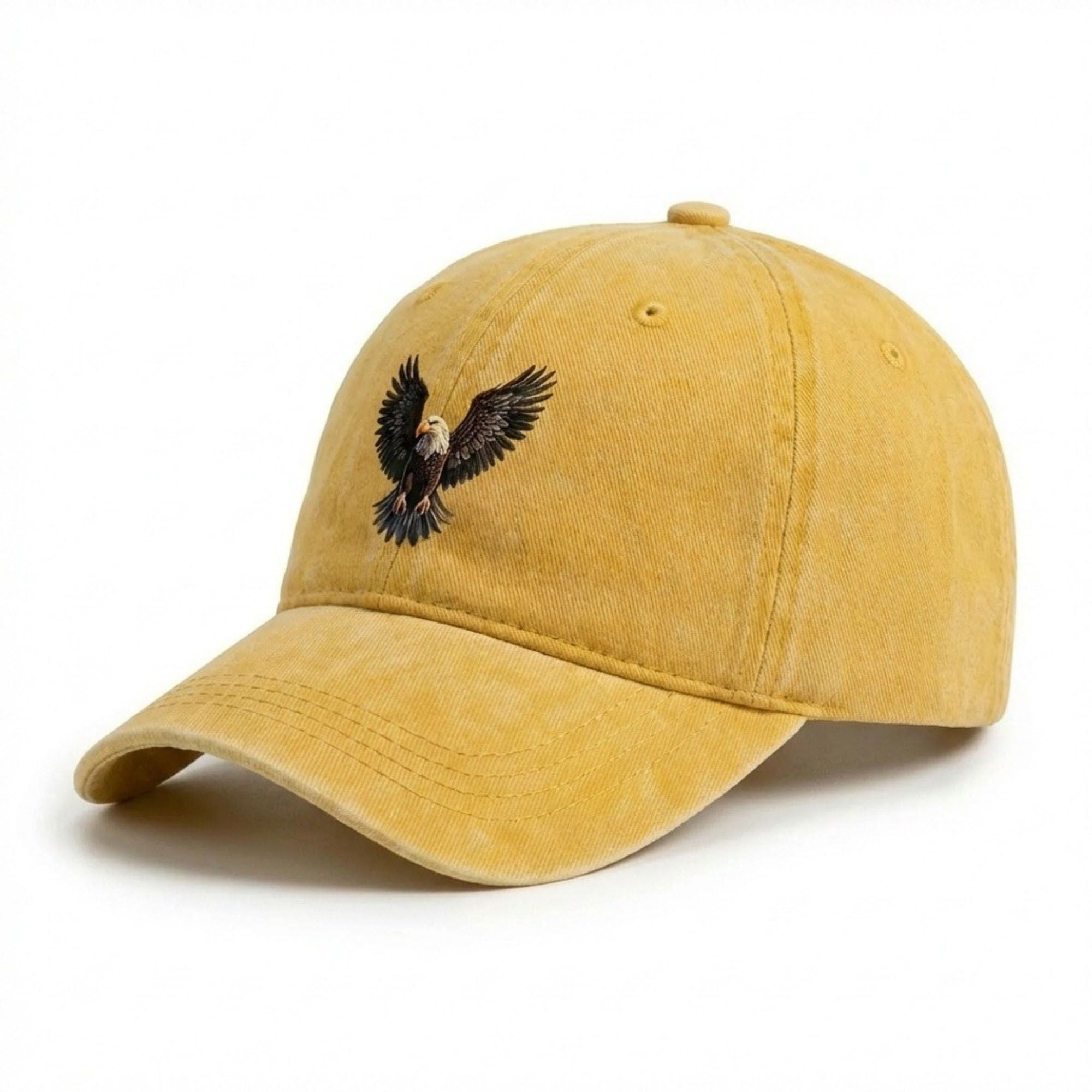 Anna-Kaci Women's Cotton Baseball Cap with Eagle Embroidery Adjustable Strap Casual Everyday Hat