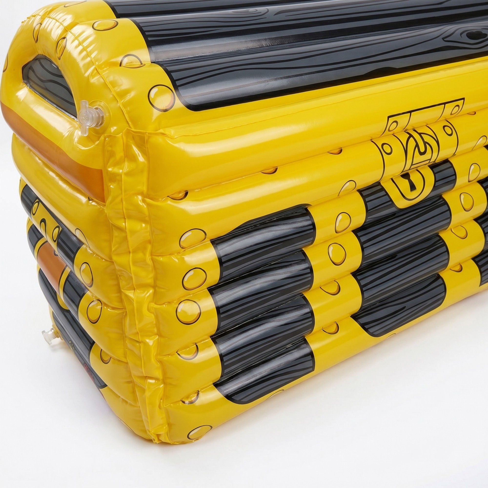 Inflatable Treasure Chest Cooler with Lid for Parties