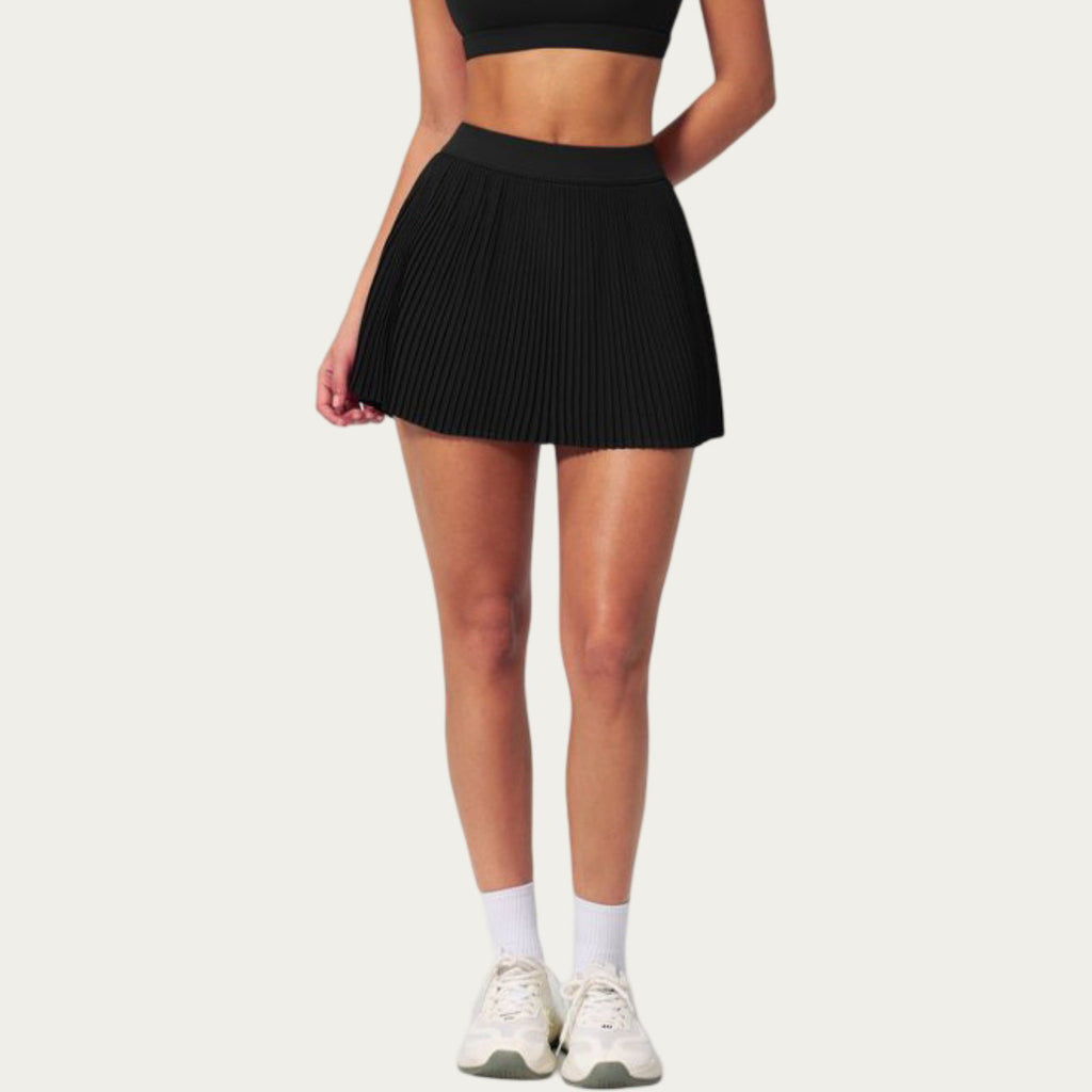 Anna-Kaci Active Women's Pleated Athletic Skort with Built-In Shorts and Side Pocket