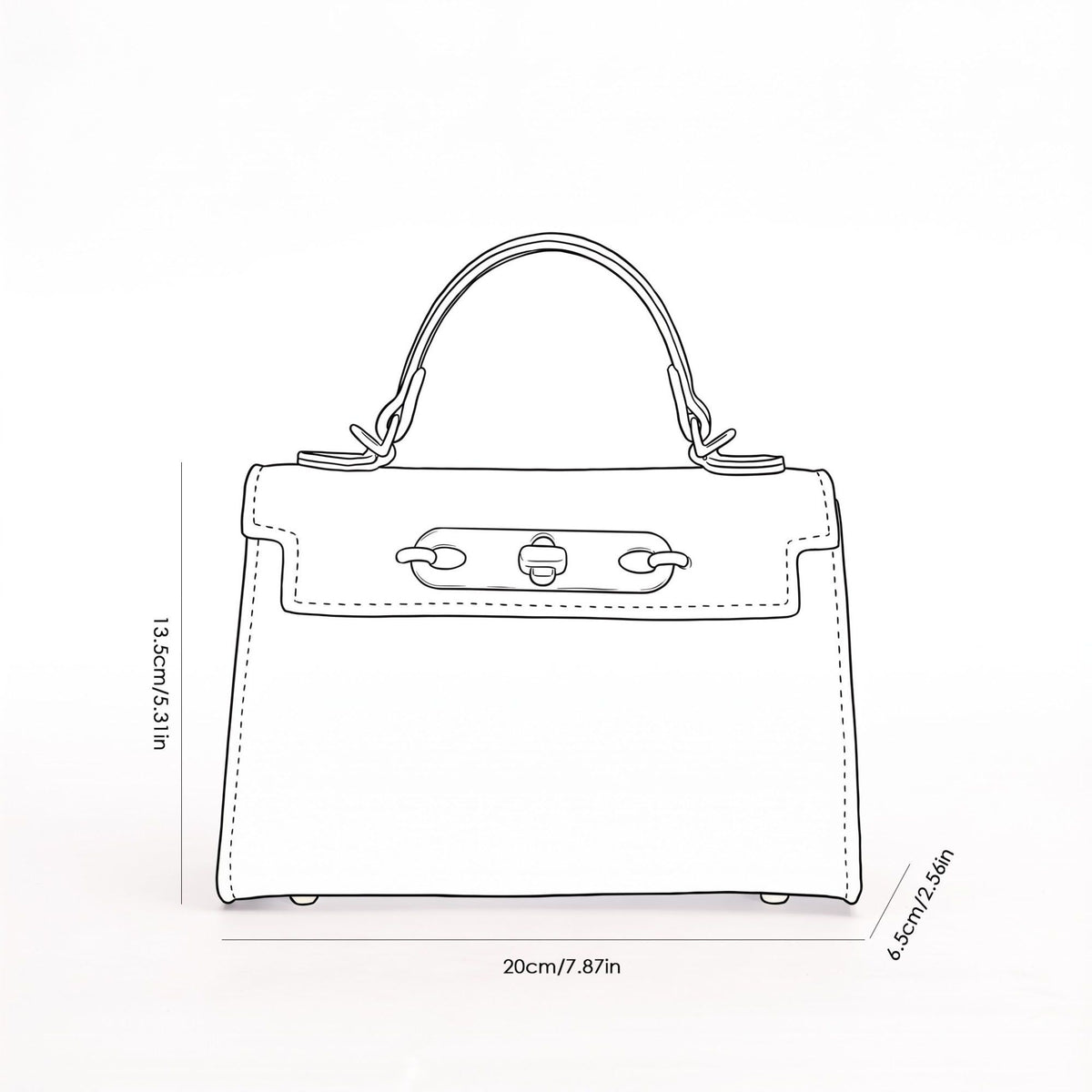 Mini Top Handle Satchel with Turn Lock