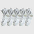 Anna-Kaci Women’s Sheer Crew Socks 5-Pack with Heart Pattern – Everyday Comfort Fit  Description: