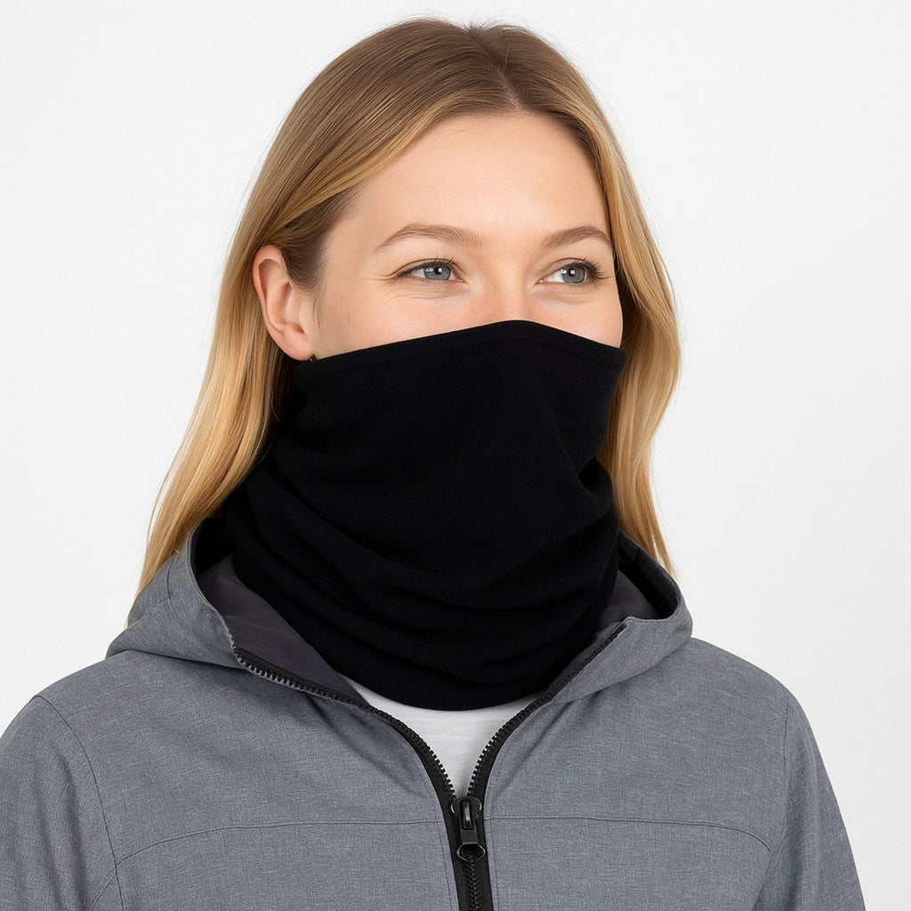 Anna-Kaci Women's Soft Knit Neck Warmer with Cozy Layered Design 9x17 inches