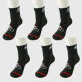 Anna-Kaci 6pk Men's Cycling Pattern Athletic Socks