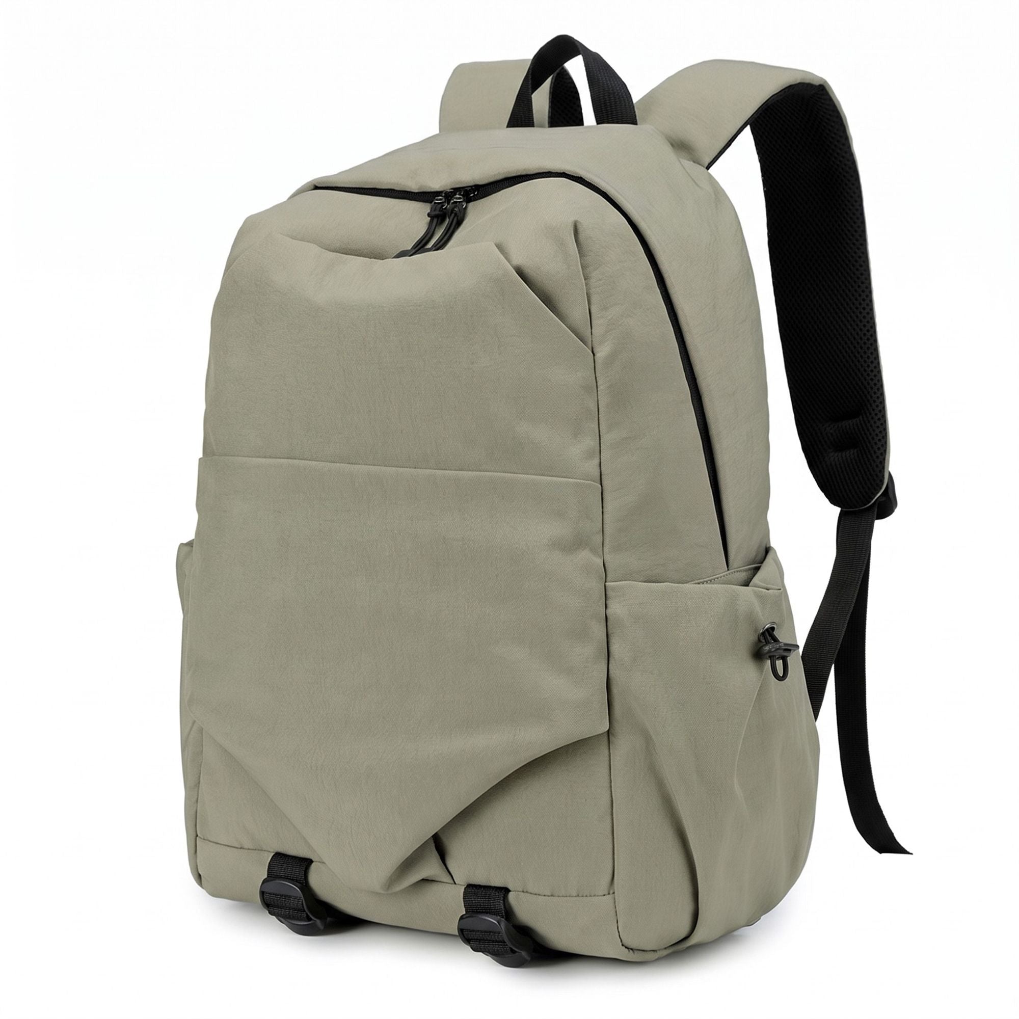 Large Casual Backpack with Multiple Pockets Adjustable Straps and Buckle Details