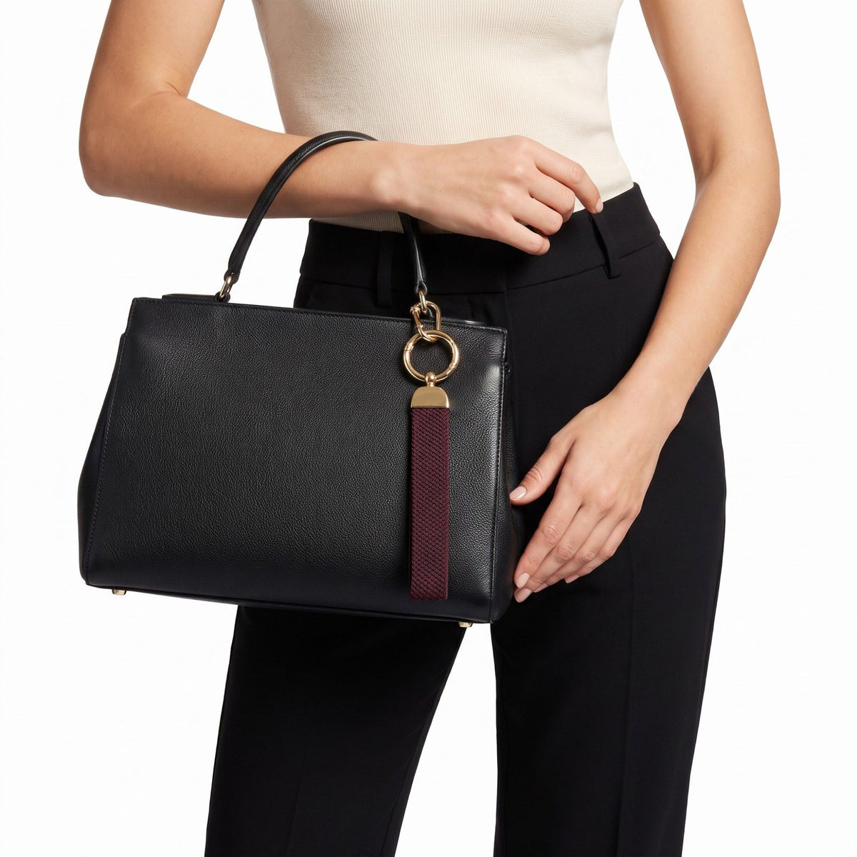 Woven Wristlet Keychain Strap with Hardware Kit