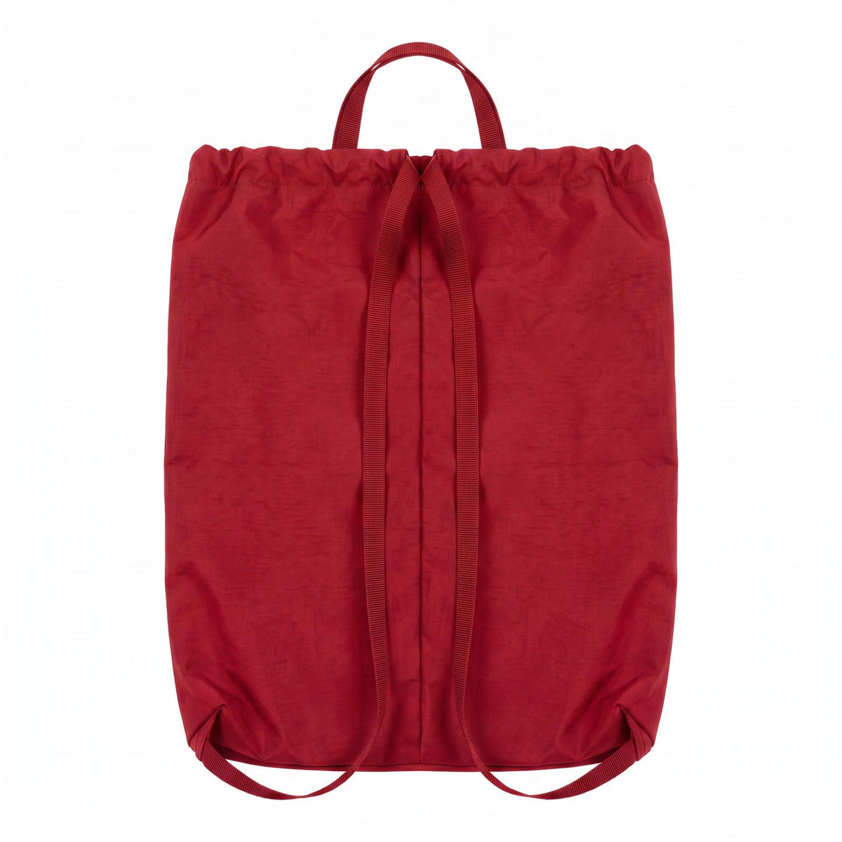 Drawstring Backpack with Front Zip Pocket Lightweight Casual Cinch Bag