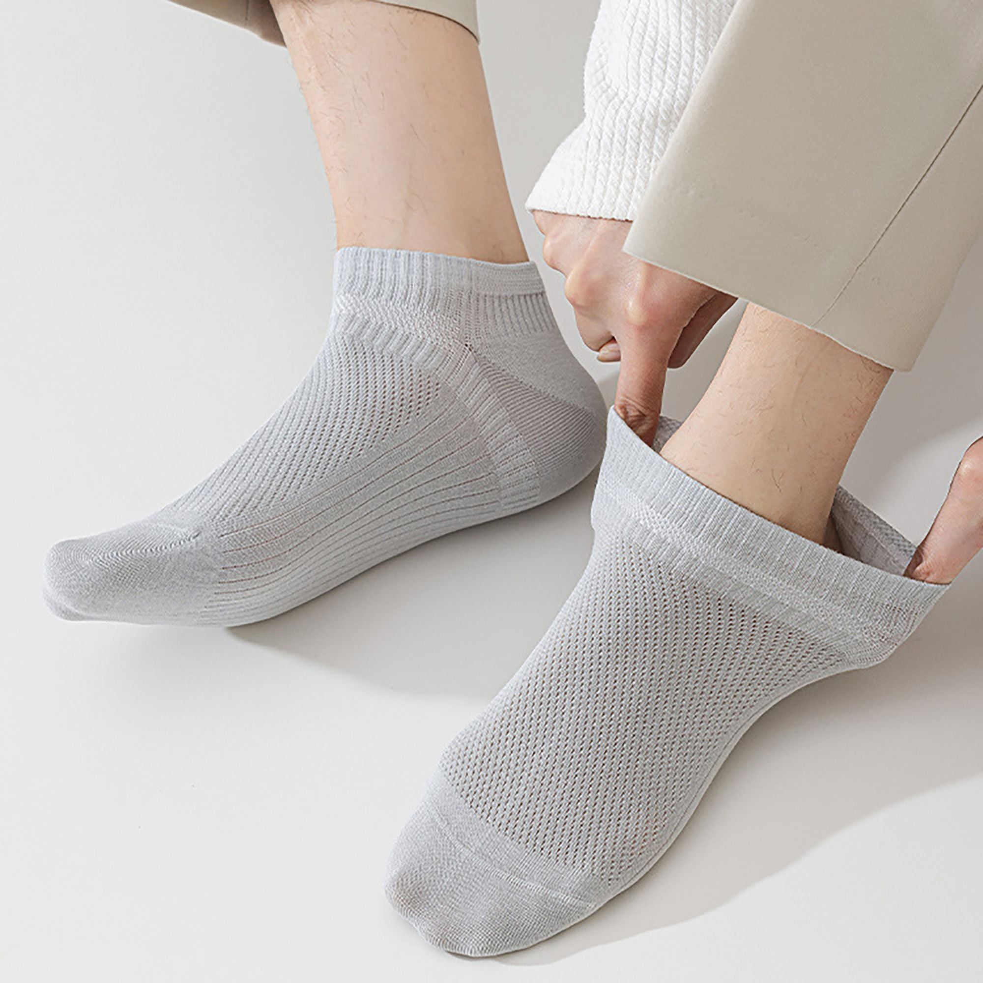 Anna-Kaci 6 pair Men's Breathable Ankle Socks