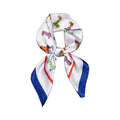 Cute Dachshund Print Satin Feel Square Neck Scarf Fashion Hair Scarf Bandana 25.5x25.5 Inches