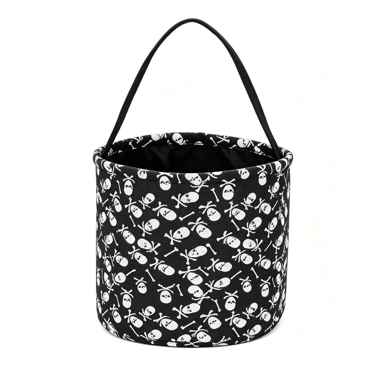 Halloween Trick or Treat Candy Bucket Foldable Goody Basket with Handle