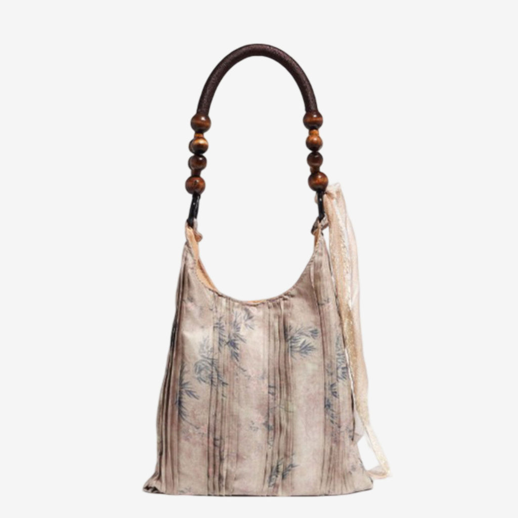 Rose Detail Shoulder Bag Elegant Handbag for Work and Everyday