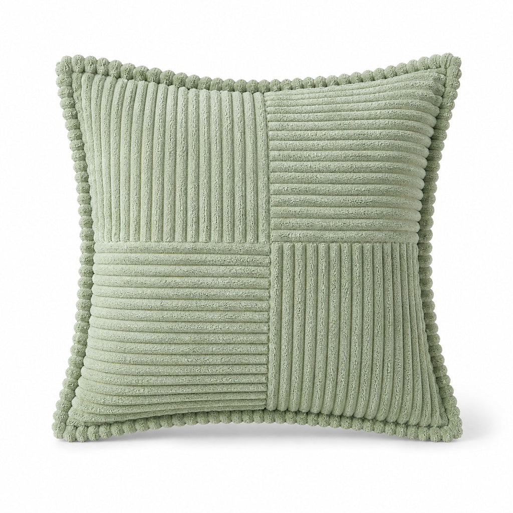 Soft Corduroy Decorative Throw Pillow Cover Geometric Accent Cushion Cover for Sofa Bed