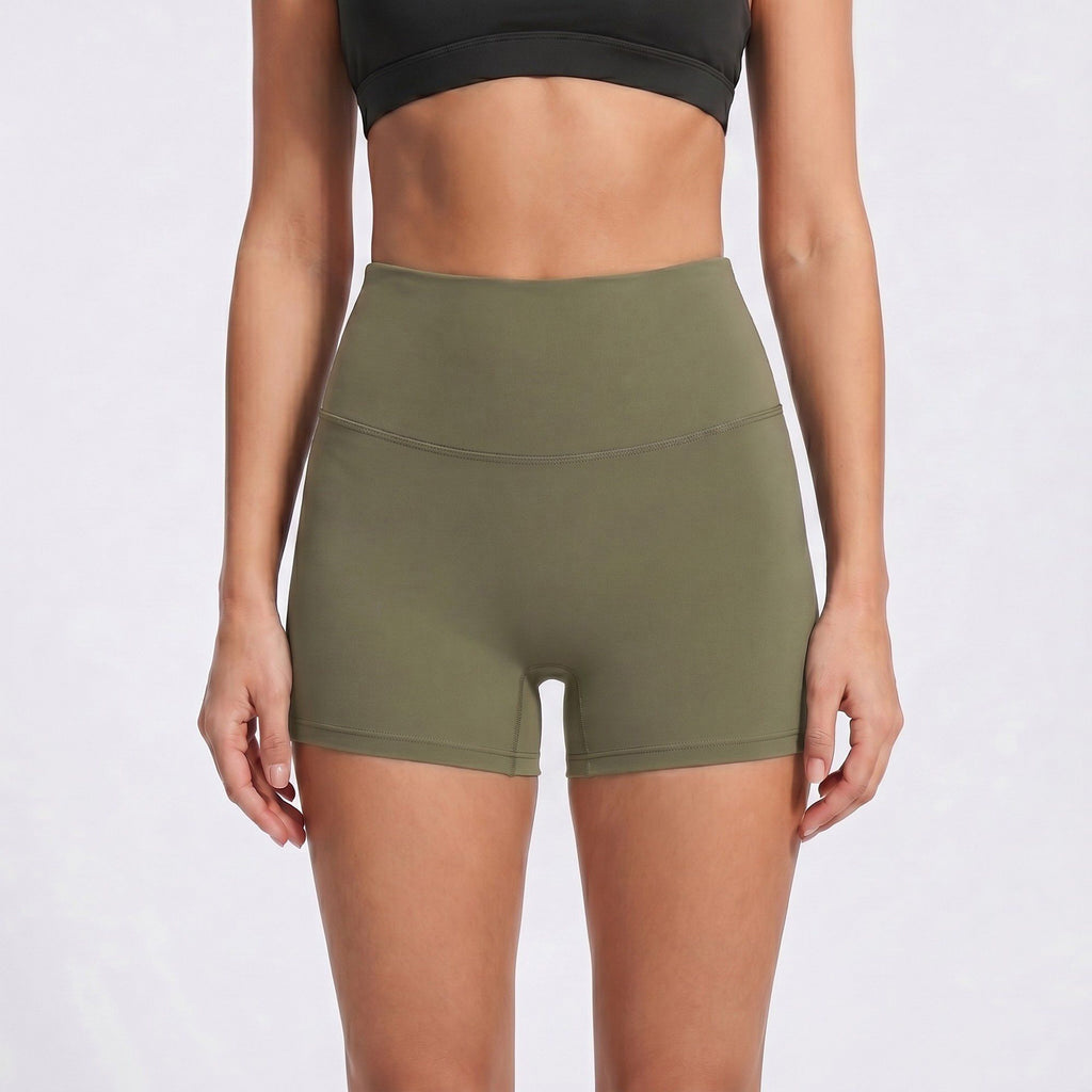 High Waisted Butt Lifting Yoga Activewear Shorts