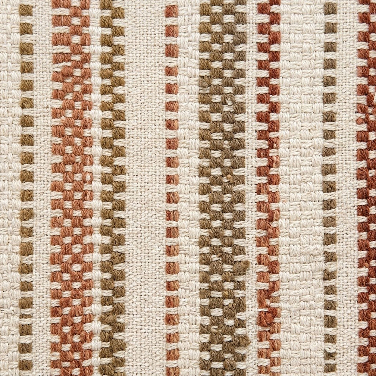 Textured Woven Striped Square Decorative Throw Pillow Cover