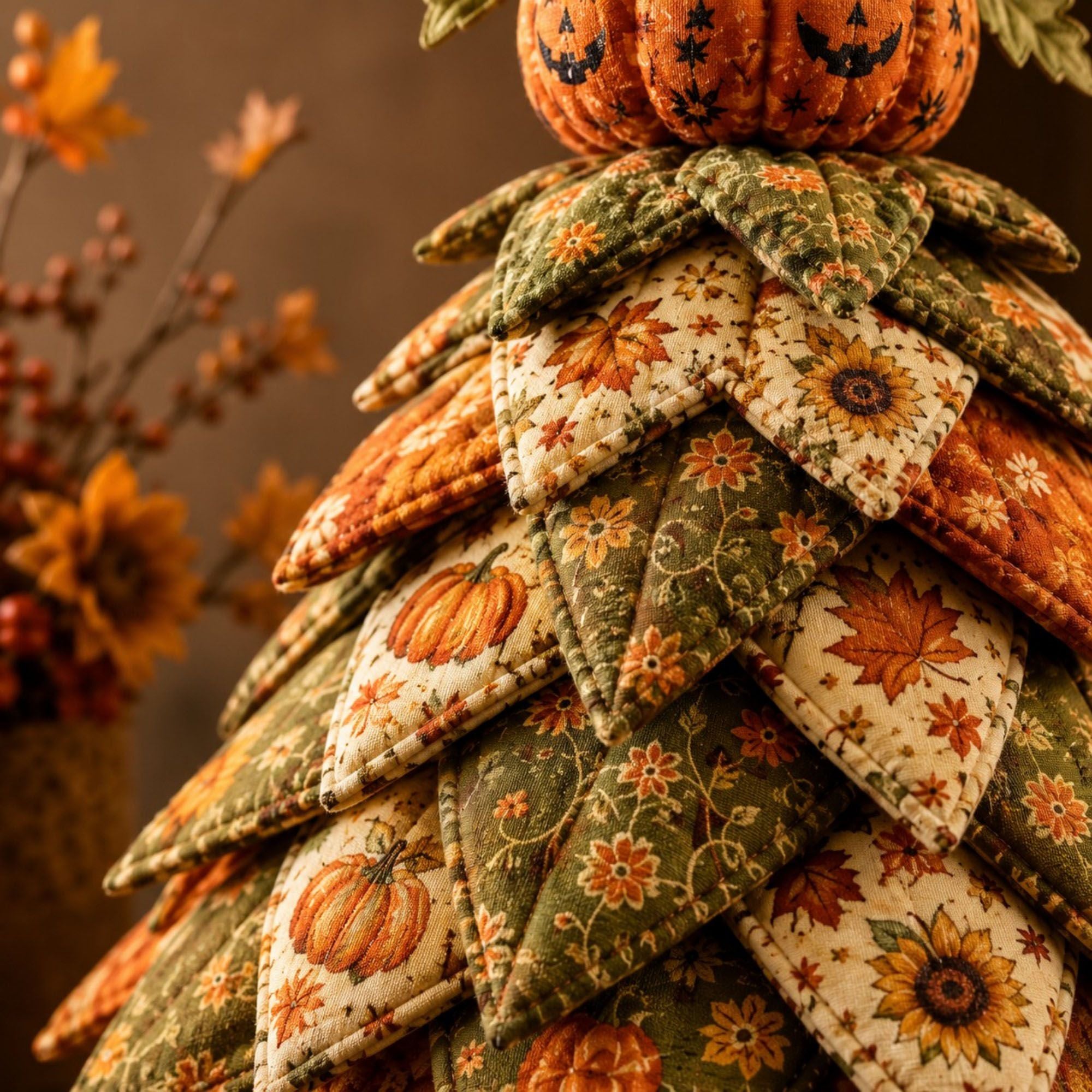 Handmade Halloween Witch Tree Sewing Kit DIY Fabric Holiday Decoration