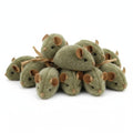 Anna-Kaci Plush Cat Toy Mice Interactive Squeaky Soft Mouse Toy for Indoor Cats